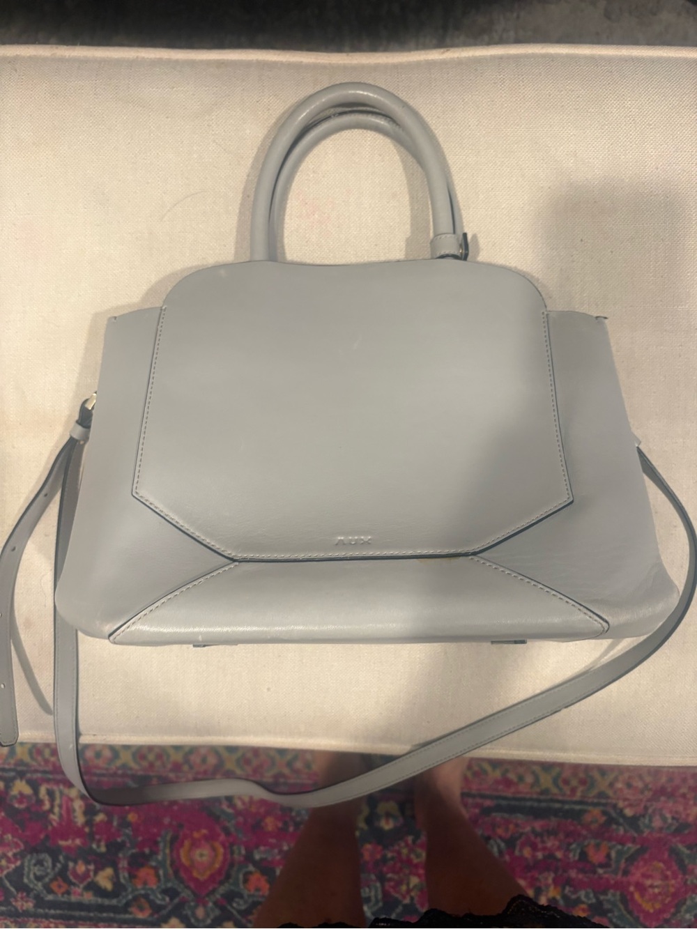 Sophisticated Light Gray Women's Satchel Handbag